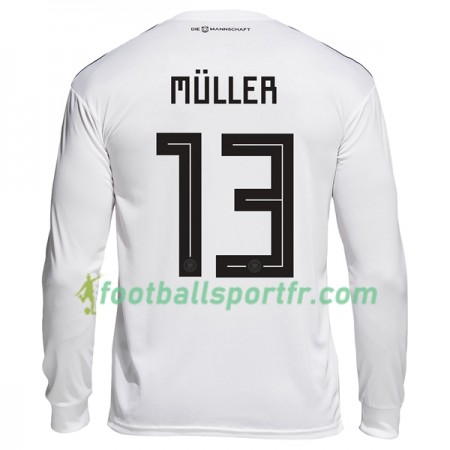 Tenue Allemagne Muller 13 Domicile Coupe du monde 2018 Maillot de Foot ML